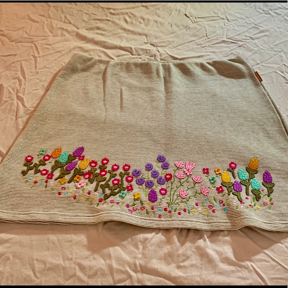 MMTY striped and flowery Skirt